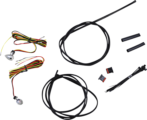 CUSTOM DYNAMICS Micro Turn Signals - Dual - Amber/Red - Chrome CD-MICRO-AR-C