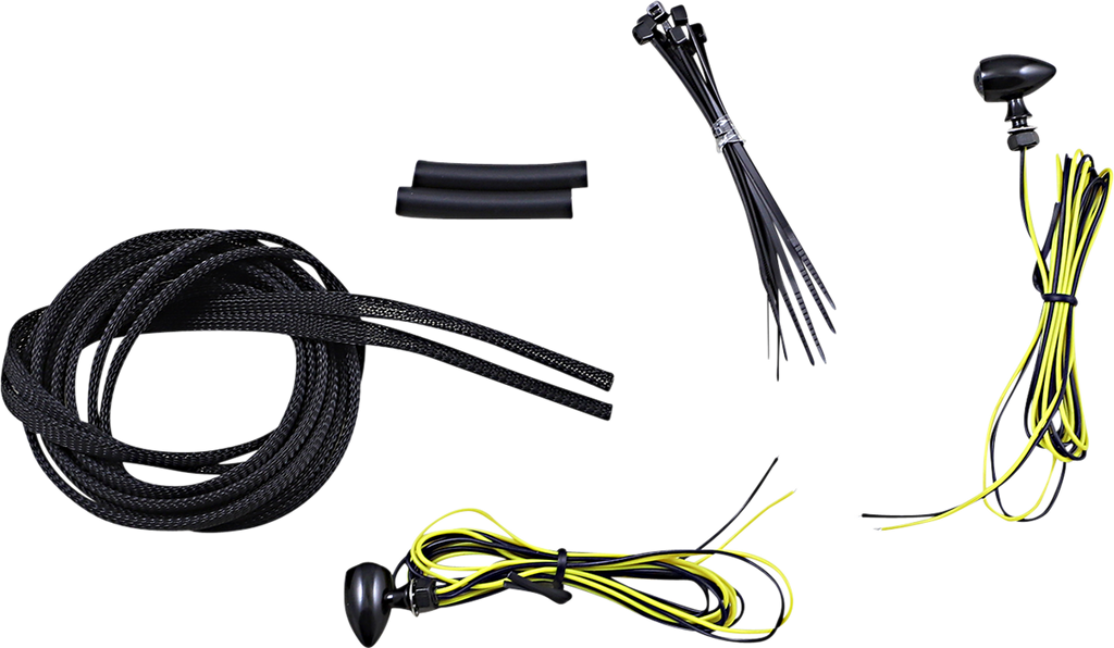 CUSTOM DYNAMICS Micro Turn Signals - Amber - Black CD-MICRO-A-B