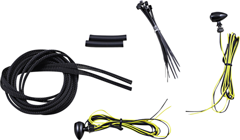 CUSTOM DYNAMICS Micro Turn Signals - Amber - Black CD-MICRO-A-B