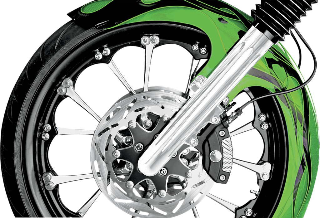 ARLEN NESS Hot Legs Fork Legs - Dual Disc - Deep Cut - Chrome - '08-'13 FLT 06-510