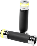 PERFORMANCE MACHINE (PM) Grips Contour - LED - TBW - Chrome 0063-2100M-CH