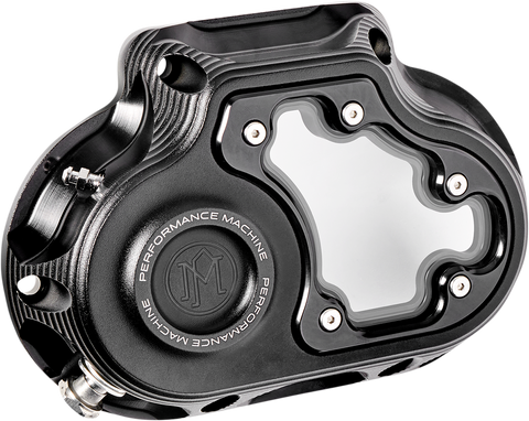 PERFORMANCE MACHINE (PM) Transmission Cover - Black Ops* 0177-2080M-SMB