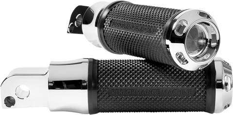 PERFORMANCE MACHINE (PM) Apex Footpegs - M8 - Passenger - Chrome 0035-1241M-CH