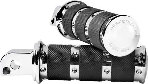 PERFORMANCE MACHINE (PM) Footpegs - Chrome - XLS - M8 - Passenger 0035-1249M-CH