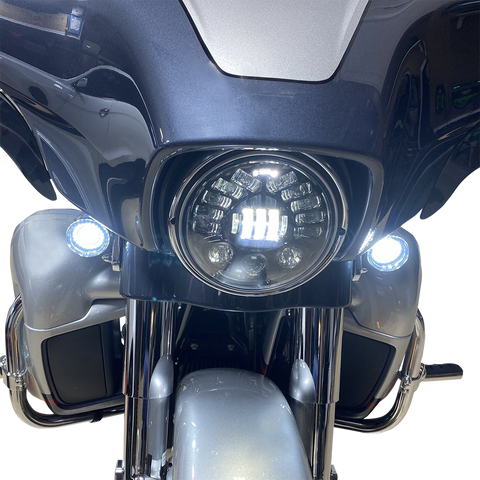 CUSTOM DYNAMICS 7" Adaptive Headlamp - Chrome PB-7A-IND-C