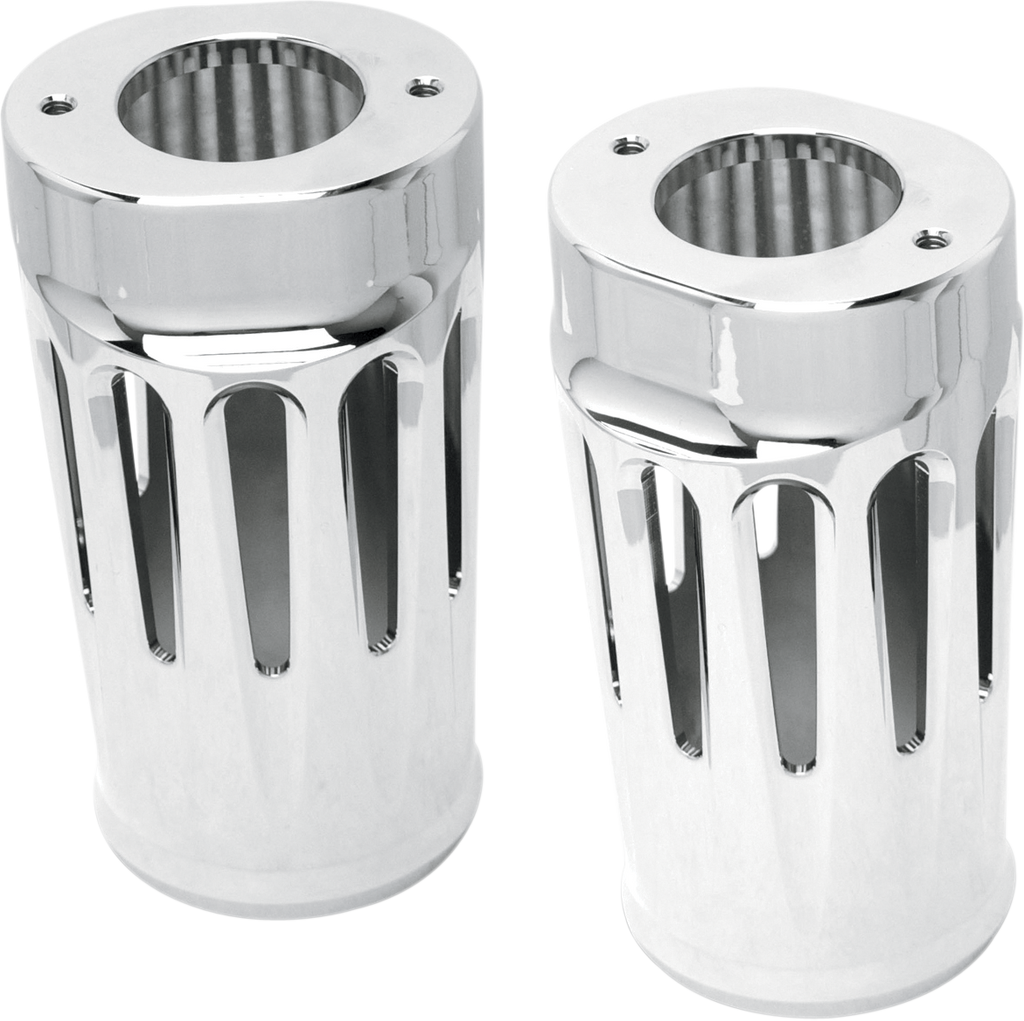 ARLEN NESS Deep Cut Fork Boot Covers - Chrome - FLHTD 20-012