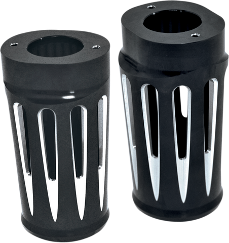 ARLEN NESS Deep Cut Fork Boot Covers - Black Anodized - FLST 20-024