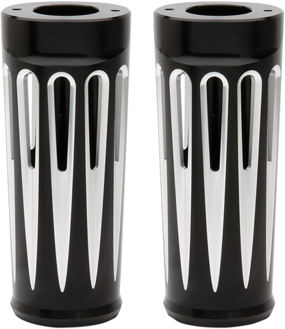ARLEN NESS Deep Cut Fork Boot Covers - Black Anodized - +2" - FL 20-029