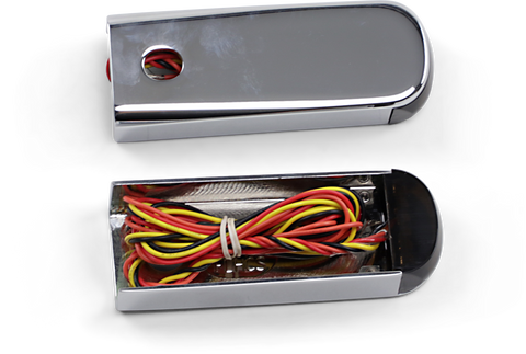 ALLOY ART LED Strut Light - Smoke/Red Chrome FLHC SSL-BR-2C