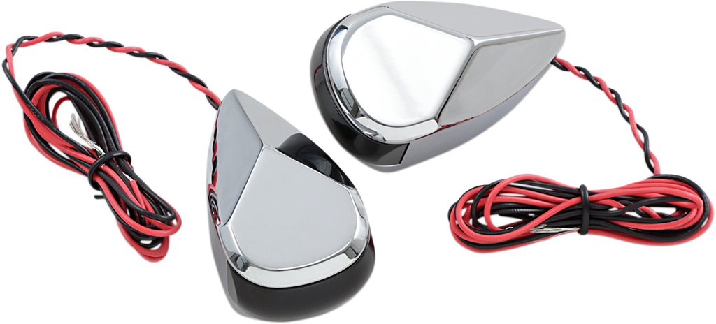 ALLOY ART Turn Signal - Chrome - Smoke/Red MRL-2C