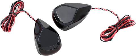 ALLOY ART Turn Signal - Black - Red/Red MRL-3B