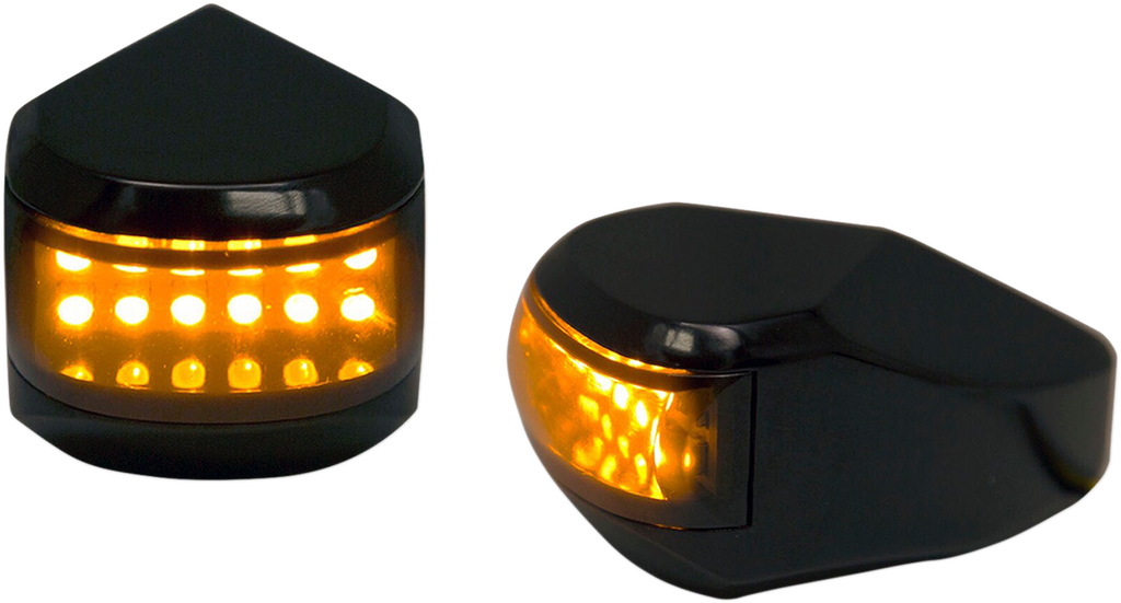 ALLOY ART LED Driving/Turn Signal Light - Black - Smoke Lens MRL-4B