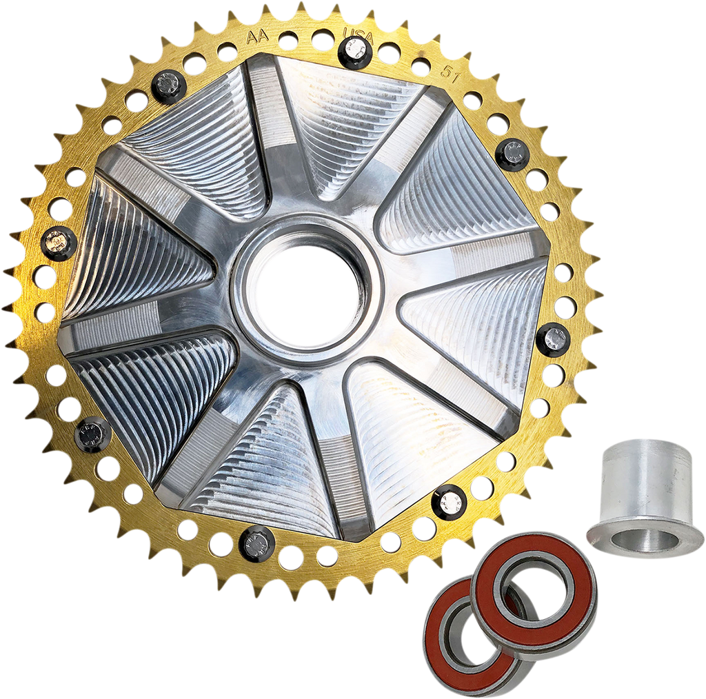 ALLOY ART Cush Drive Sprocket - Gold - 51 Tooth G2CC51-32