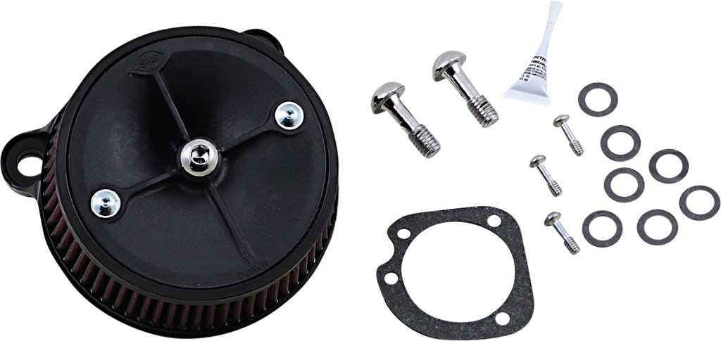 S&S CYCLE Super Stock* Stealth Air Cleaner Kit - Black 170-0302E