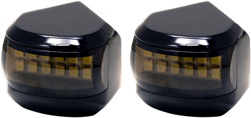 ALLOY ART LED Driving/Turn Signal Light - Black - Smoke Lens MRL-4B