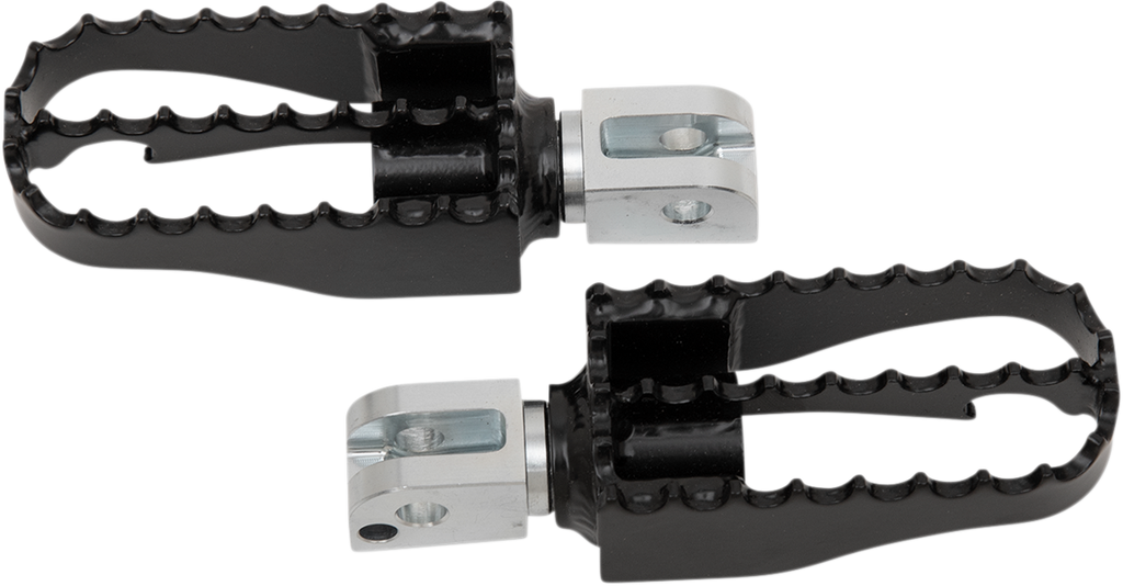 BURLY BRAND MX Footpegs - Passenger - Black/Chrome B13-1008B