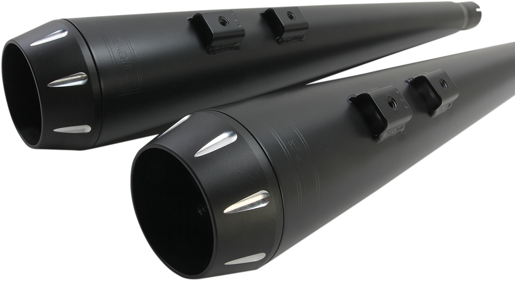 BASSANI XHAUST Down Under Exhaust - Black - Megaphone 1F66RB