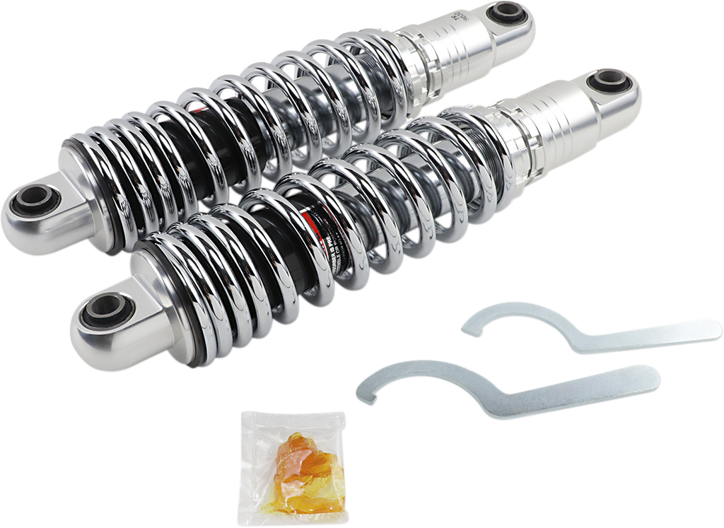 DRAG SPECIALTIES SHOCKS Premium Ride-Height Adjustable Shocks - Chrome - Heavy Duty - 13" C16-0154H