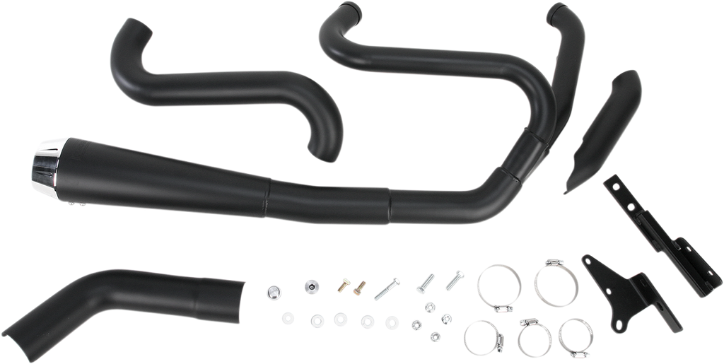 BASSANI XHAUST Road Rage 2:1 Exhaust - Black - FXD 1D5250B