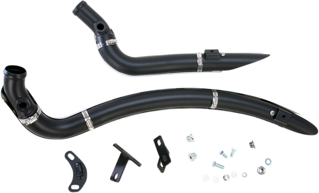 BASSANI XHAUST Sweeper Exhaust - Black/Chrome 1SD2F