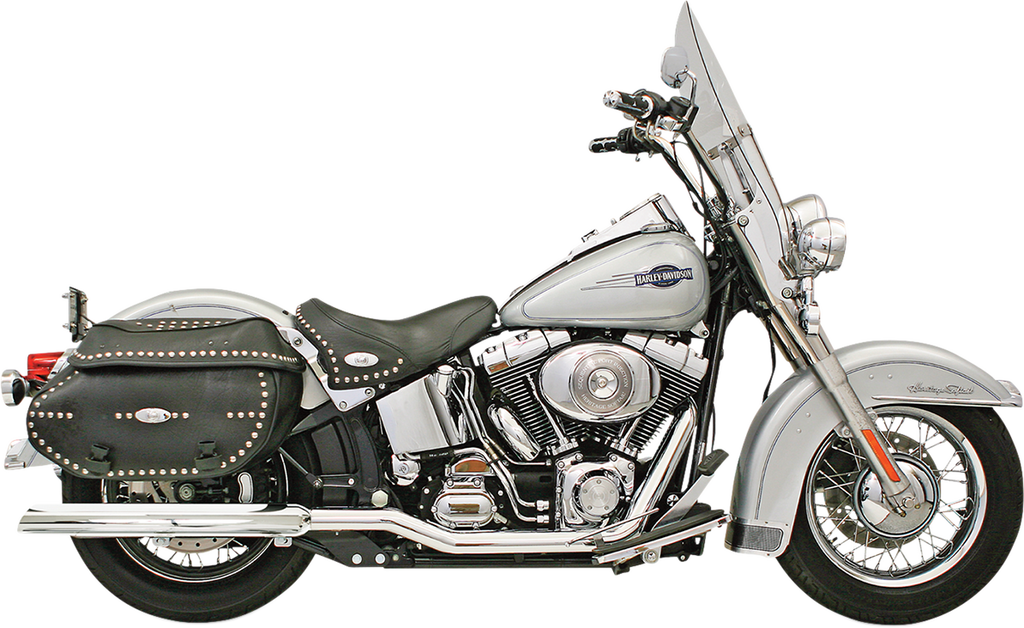 BASSANI XHAUST Tru Dual Exhaust - '07-'17 Softail SFT-212