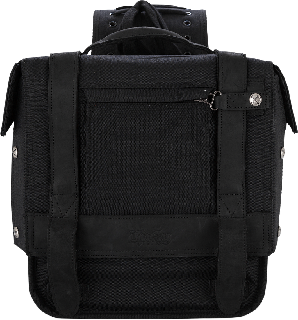 BURLY BRAND Throw-Over Saddlebag - Black B15-1002B