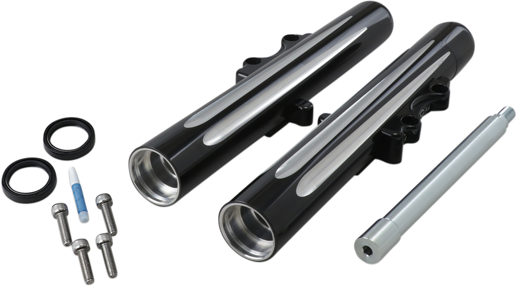 ARLEN NESS Hot Legs Fork Legs - Dual Disc - Deep Cut - Black - '00-'07 FLT 06-513