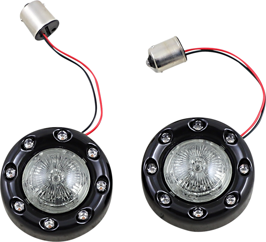 CUSTOM DYNAMICS Bullet Turn Signal 1156 - Black - Smoke Lens PB-BR-RR 56-BS