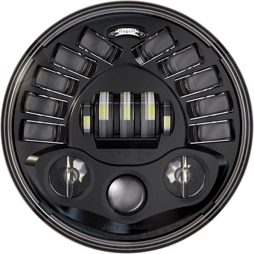CUSTOM DYNAMICS 7" Adaptive Headlamp - Black PB-7A-IND-B