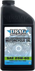 DRAG SPECIALTIES OIL Engine Oil - 25W-60 - 1 U.S. quart 198920
