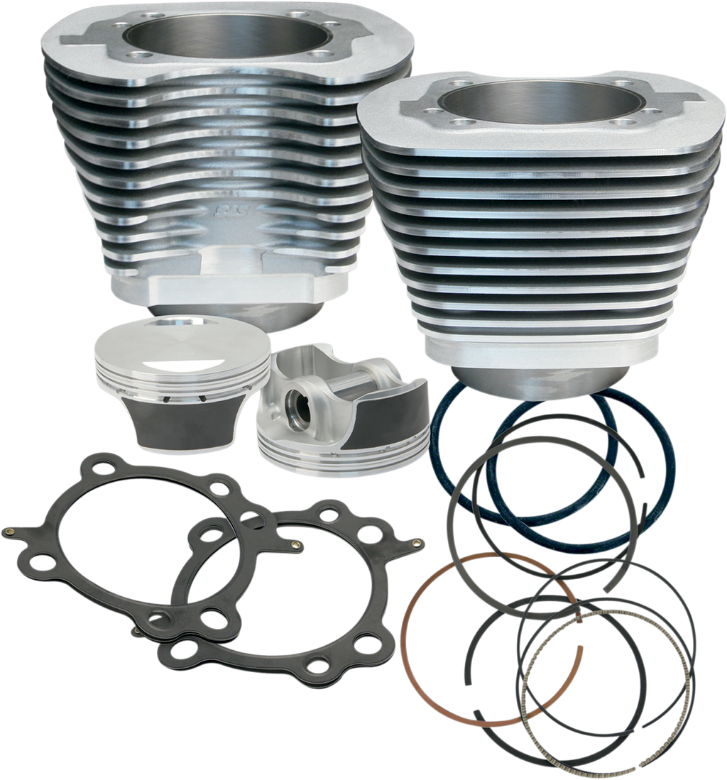 S&S CYCLE 106" Big Bore Cylinder Kit - Twin Cam - Silver 910-0202
