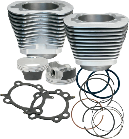 S&S CYCLE 106" Big Bore Cylinder Kit - Twin Cam - Silver 910-0202