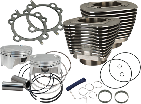 S&S CYCLE 107" Big Bore Cylinder Kit - Twin Cam - Black 910-0500