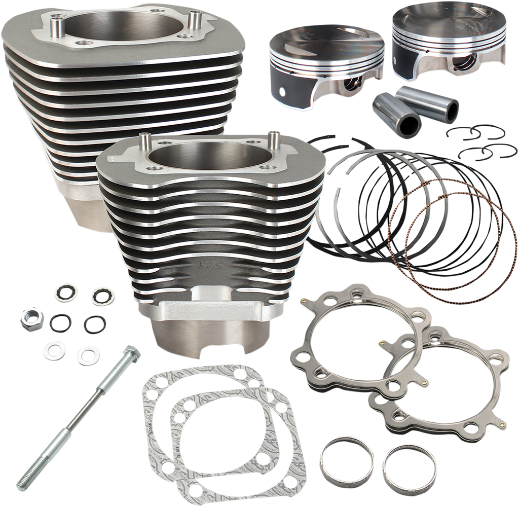 S&S CYCLE 117" Big Bore Cylinder Kit - Twin Cam - Gray 910-0474