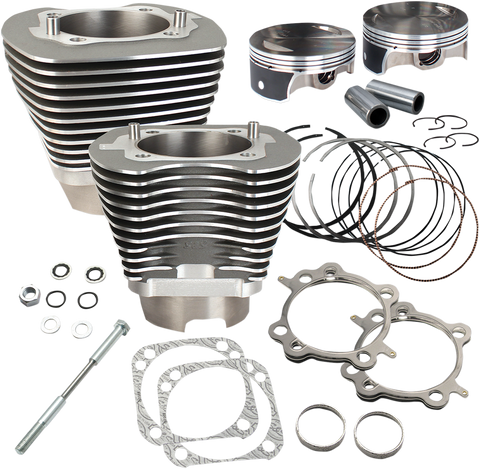 S&S CYCLE 117" Big Bore Cylinder Kit - Twin Cam - Gray 910-0474
