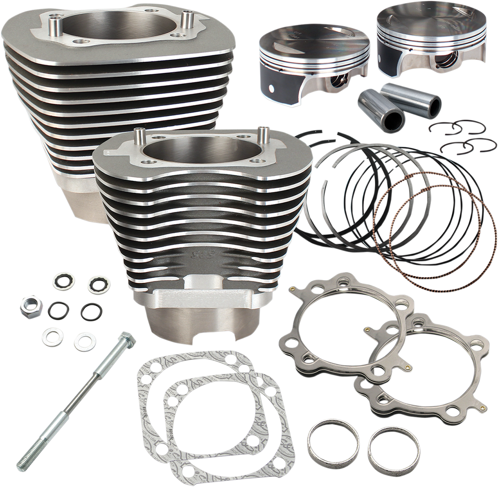 S&S CYCLE 124" Big Bore Cylinder Kit - Twin Cam - Gray 910-0469