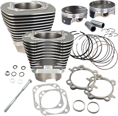S&S CYCLE 124" Big Bore Cylinder Kit - Twin Cam - Gray 910-0469