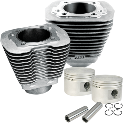 S&S CYCLE Cylinder & Piston Kit - 80" - Evolution Big Twin - Natural 910-0179