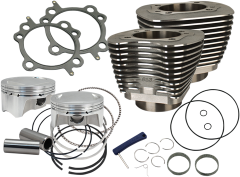 S&S CYCLE 4" Big Bore Bolt-In Sidewinder? Cylinder Kit - 100" - Black 910-0646