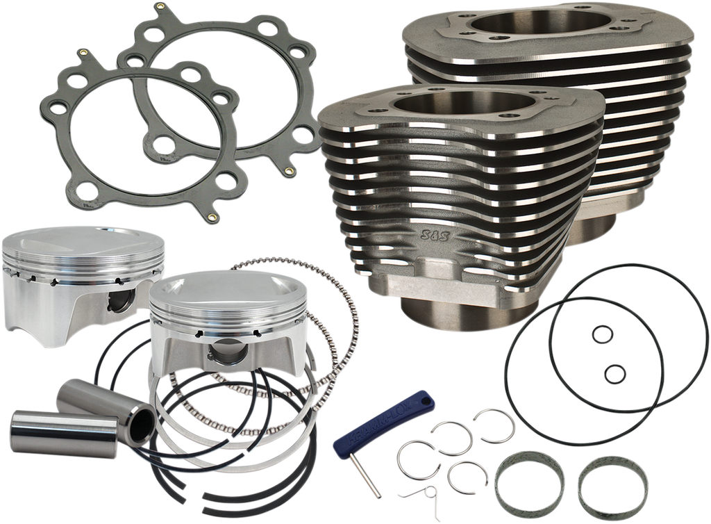 S&S CYCLE 4" Big Bore Bolt-In Sidewinder? Cylinder Kit - 110" - Black 910-0651