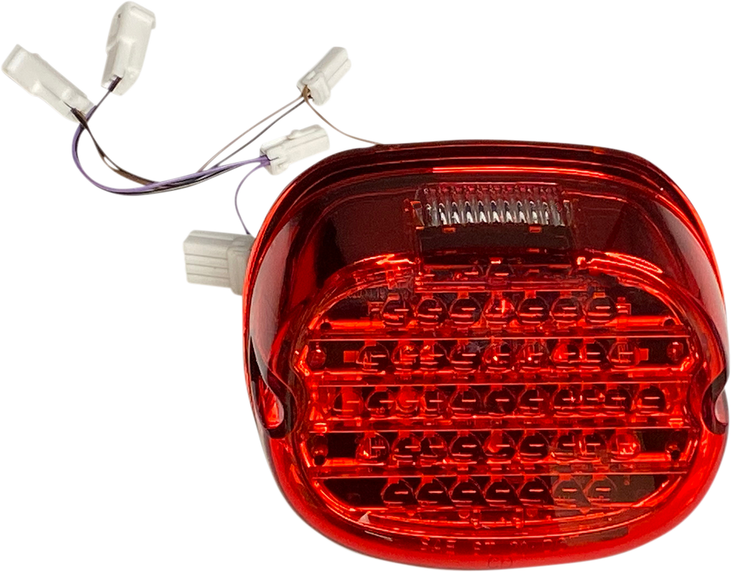CUSTOM DYNAMICS Taillight w/ Integrated Turn Signal - Top Window - Red Lens CD-INT-TL-W-R