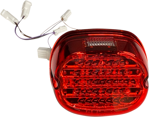CUSTOM DYNAMICS Taillight w/ Integrated Turn Signal - Top Window - Red Lens CD-INT-TL-W-R