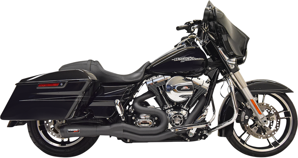 BASSANI XHAUST Road Rage II 2-Into-1 Mid-Length Exhaust System - Black 1F62B