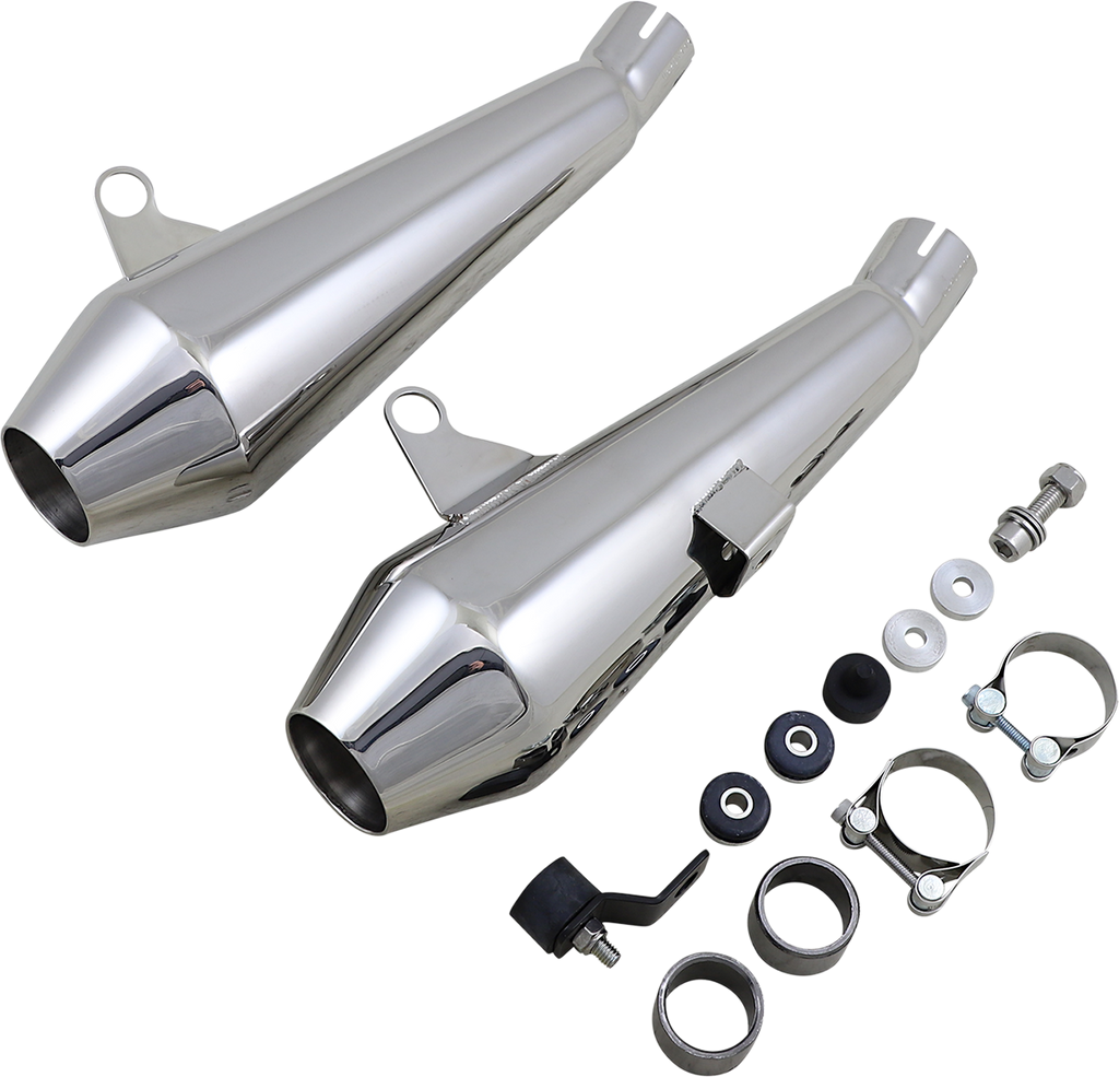BRITISH CUSTOMS Mufflers - Polished BC902-111-V2-P