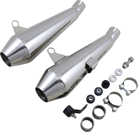 BRITISH CUSTOMS Mufflers - Polished BC902-111-V2-P