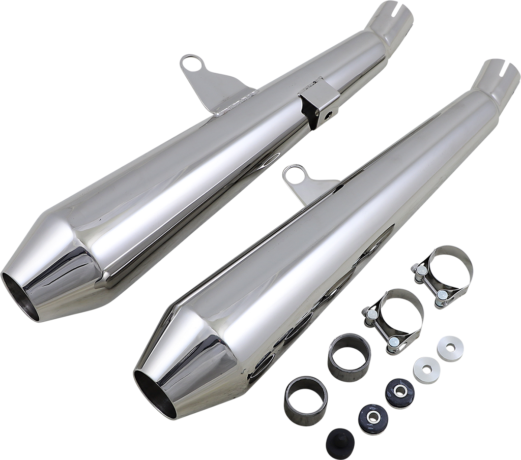 BRITISH CUSTOMS Mufflers - Polished BC902-101-V2-P