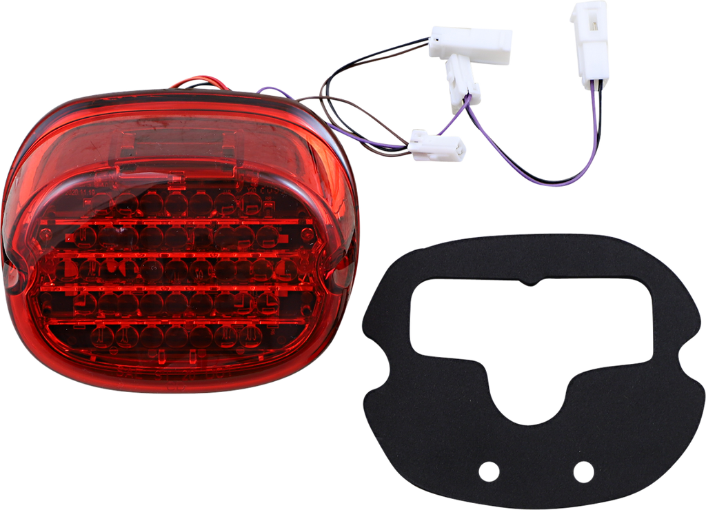 CUSTOM DYNAMICS Taillight w/ Integrated Turn Signal - No Window - Red Lens CD-INT-TL-NW-R