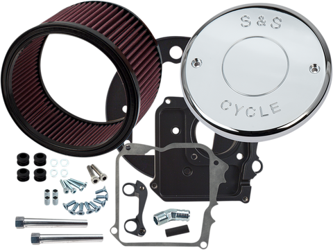 S&S CYCLE Air Cleaner Kit with Cover - Nostalgic Script Cover 170-0294E