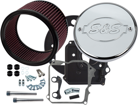 S&S CYCLE Air Cleaner Kit with Cover - S&S Logo Cover 170-0295E