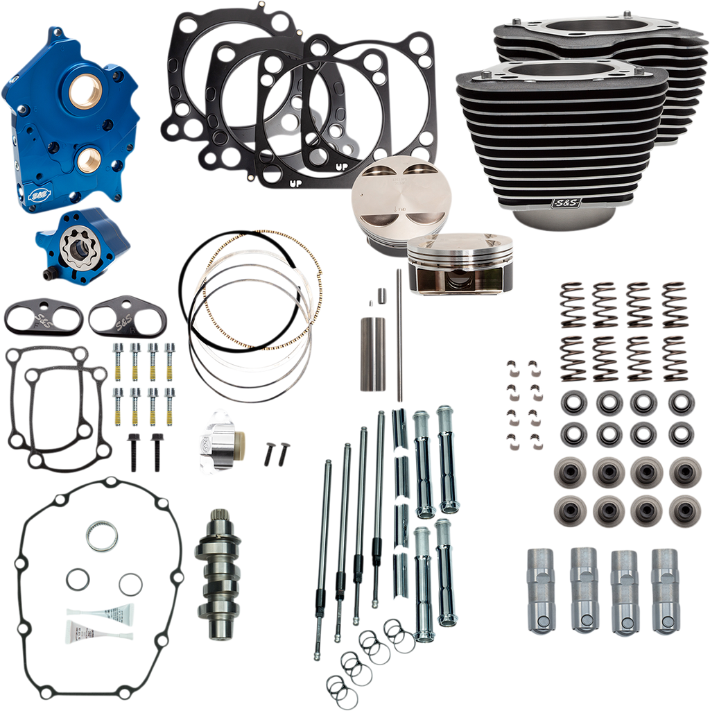 S&S CYCLE 124" Power Package Engine Performance Kit - Chain Drive 310-1050B